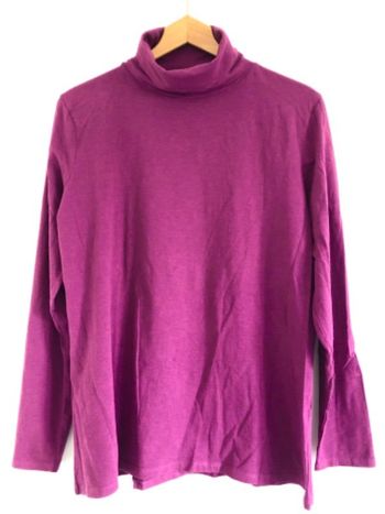 Sous-pull rose col roulé