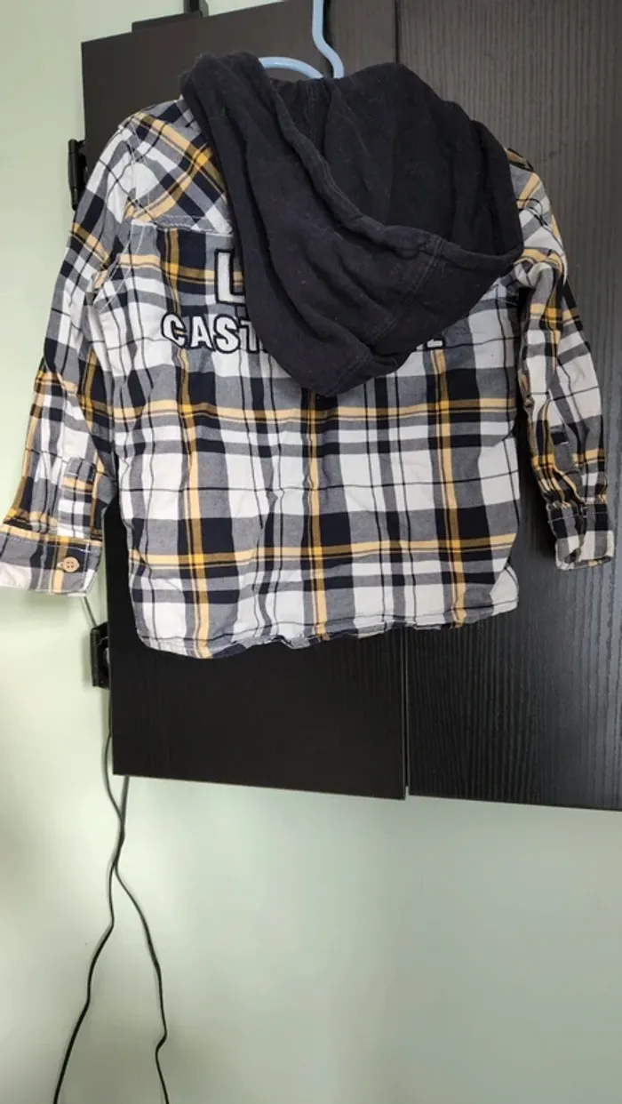 Chemise à carreaux lulu castagnette taille 24m - photo numéro 4