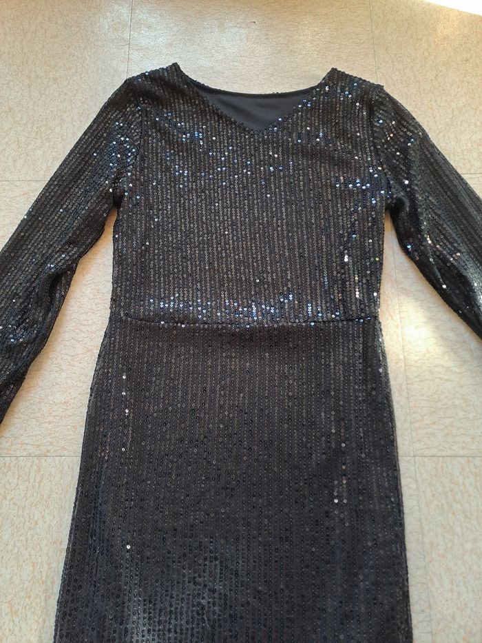 Robe de soirée fille à strass noire/ T. 12 ans / " Zeeman " / NEUVE - photo numéro 2