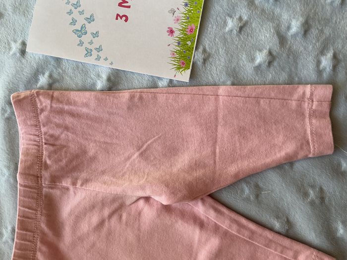 legging long rose taille élastique mots d'enfants 3 mois - photo numéro 5