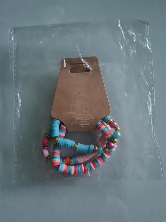 Lot X3 bracelets fantaisie élastique enfants fille neuf - photo numéro 7