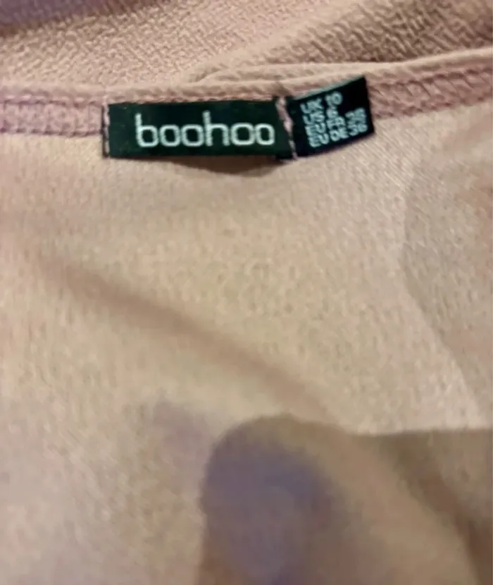 Robe rose poudré mi-longue Boohoo – Taille 38 - photo numéro 6
