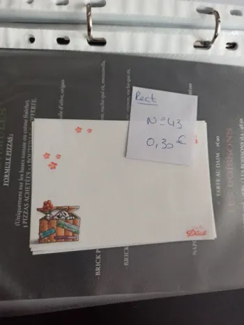 Feuille Diddl rectangulaire 43 0,30€