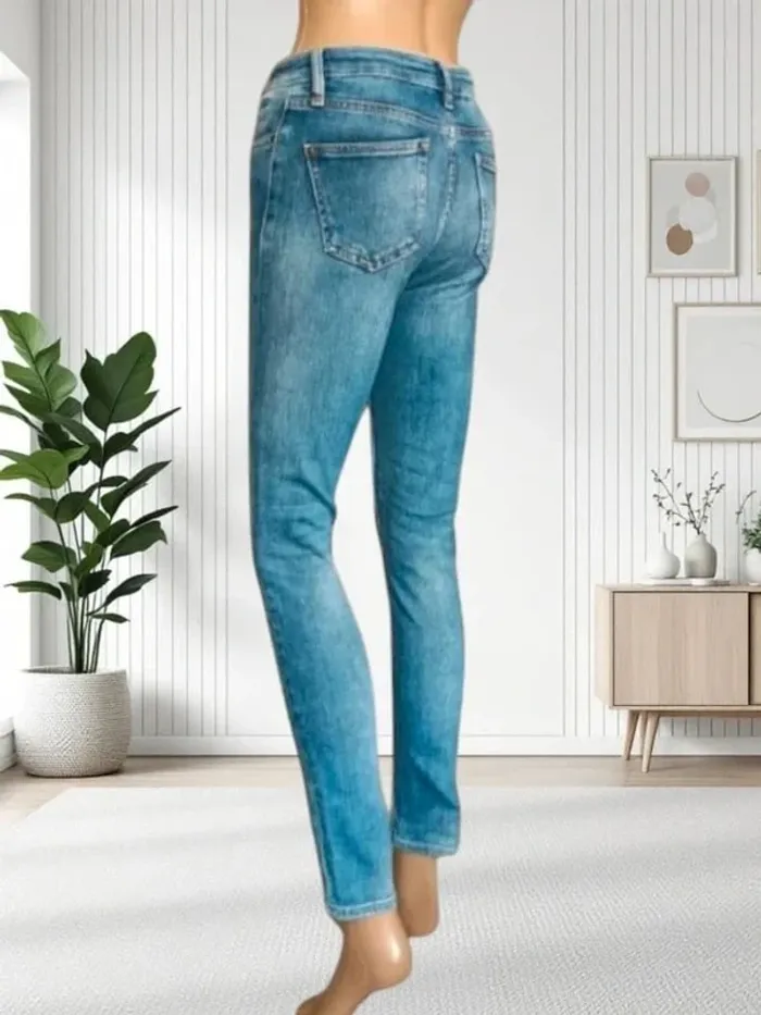 Jean Shool Rag ,coupe skinny ,taille mi-haute ,stretch - photo numéro 5