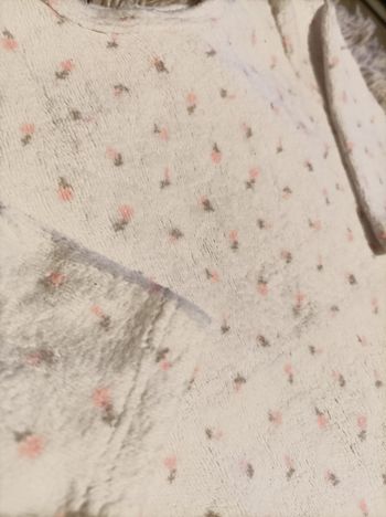 Pyjama en velours à fleurs