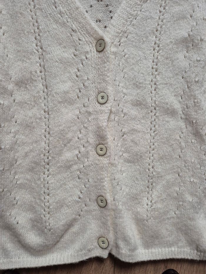 Gilet blanc oversise promod - photo numéro 4