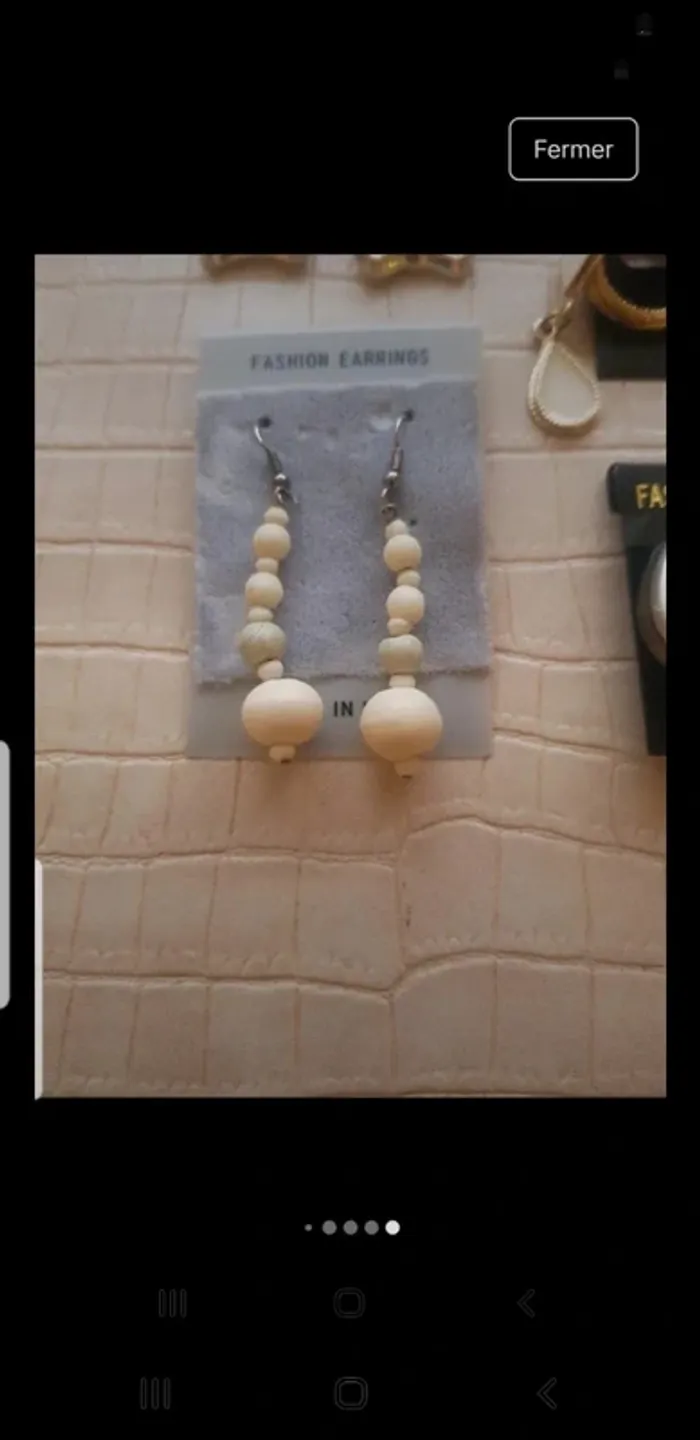 Lot de 10 paires de boucles d'oreilles - photo numéro 11