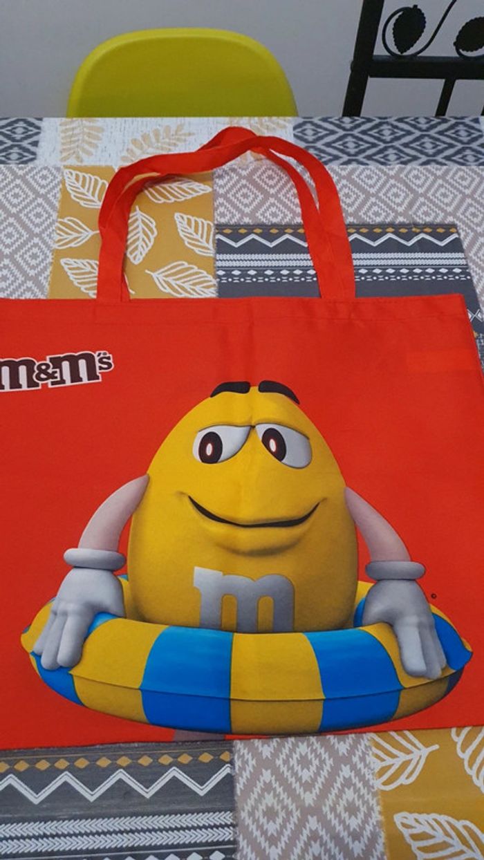 Sac en tissu M&M's rouge - photo numéro 2