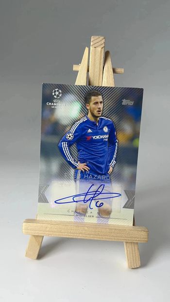 Autographe Topps Eden Hazard Chelsea Real Madrid cla-eh Champions League 2016