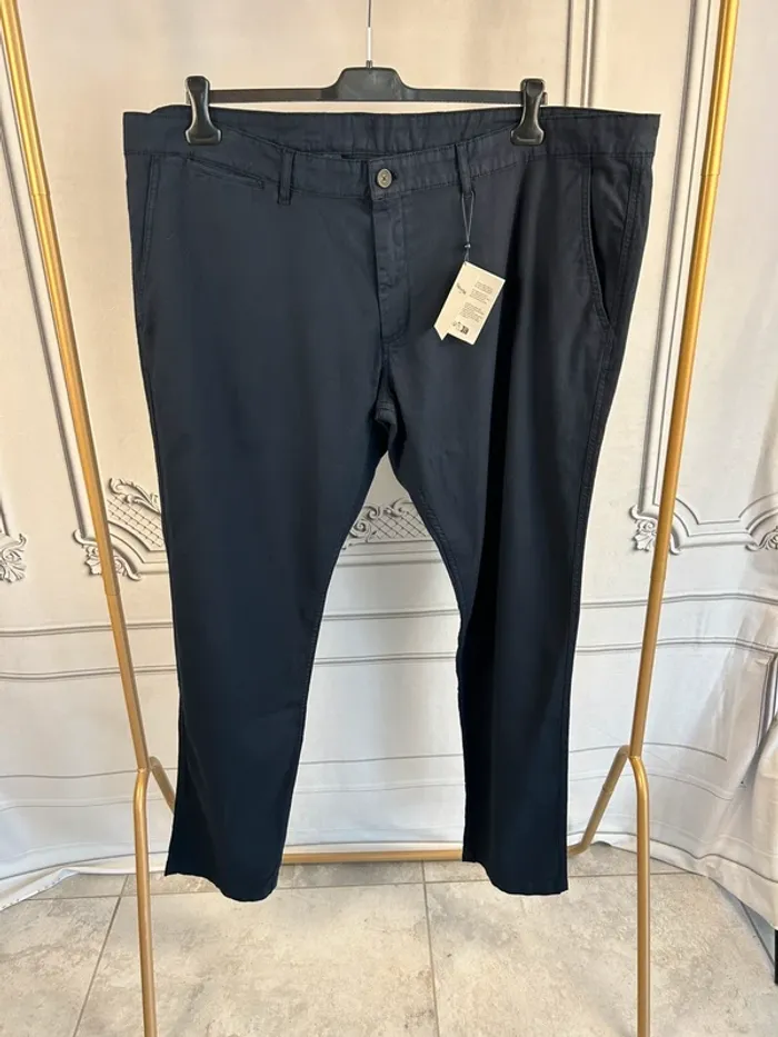 Pantalon chino Eden Park Marine T.50 Neuf
