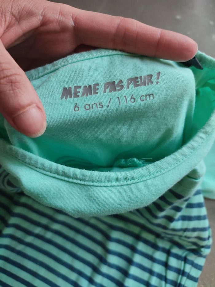 T-shirt manches longues même pas peur 6 ans - photo numéro 3
