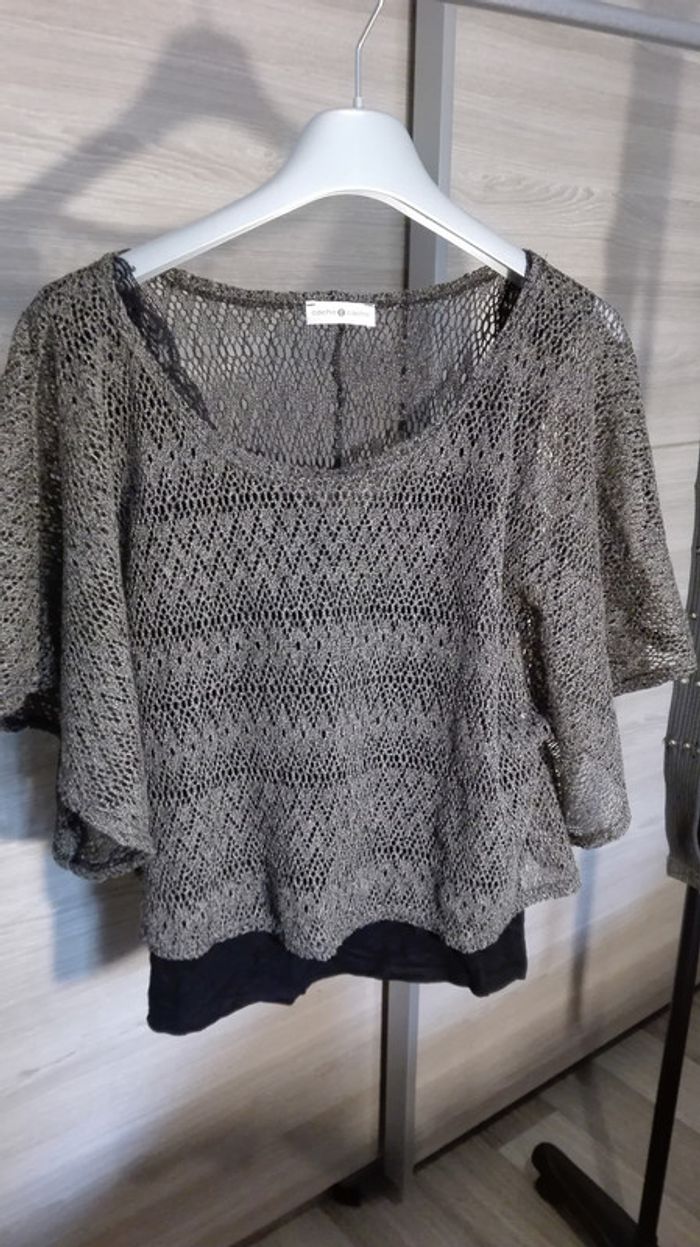 Pull maille kaki été - photo numéro 2