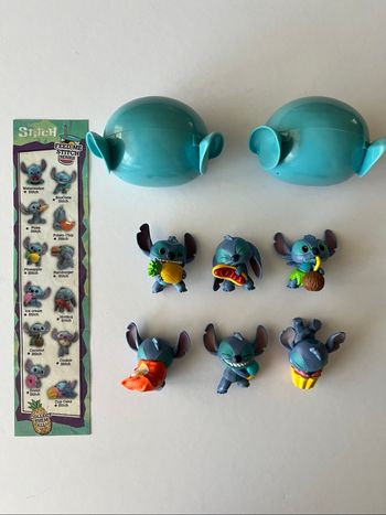Lot ou à l’unité figurines Stitch feed me série 1 avec capsule