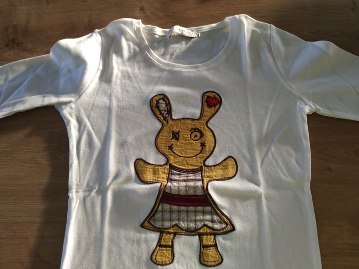 T-shirt manches longues avec lapin zombie - photo numéro 4