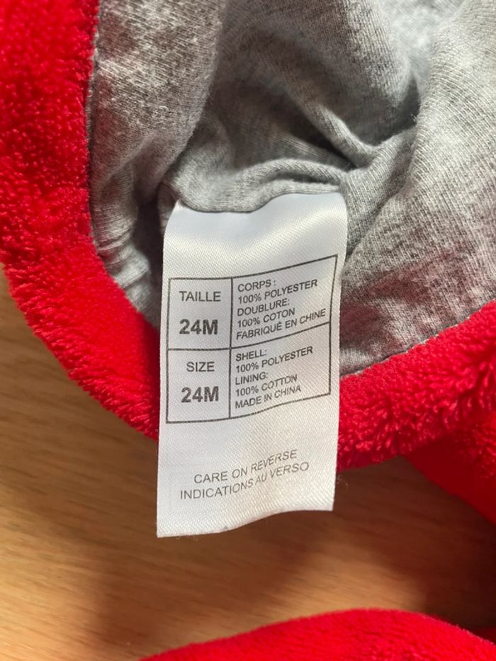 Sweat rouge pilou pilou Mickey - Disneyland Paris - 24mois - photo numéro 6