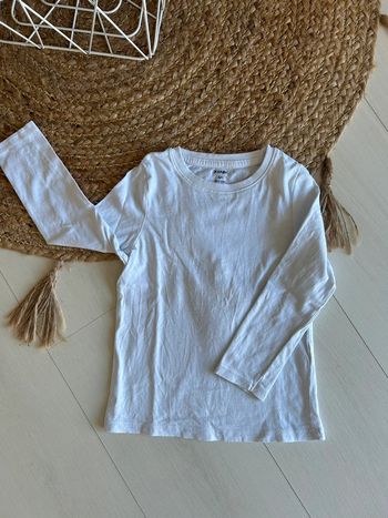 T-shirt manches longues blanc - 4 ans