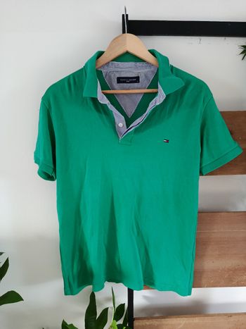 Polo vert tommy Hilfiger