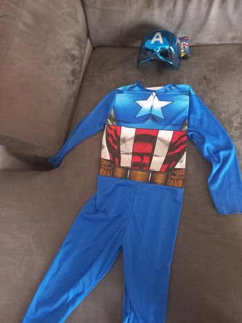 Deguisement captain america marvel avengers 5/6 ans