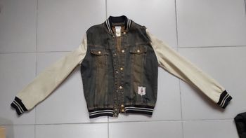 Veste en jeans cuir 18