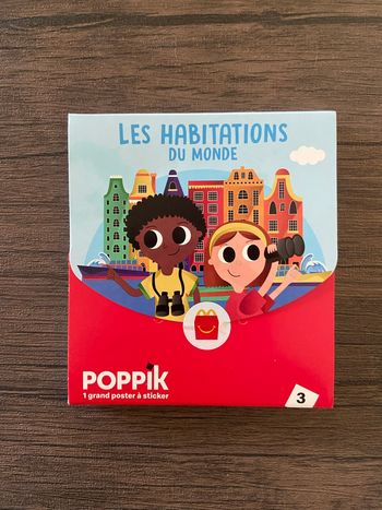 Les habitations du monde 1 grand poster à sticker