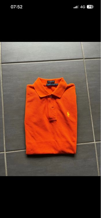 Polo Ralph Lauren Femme XS Orange Jaune Neuf