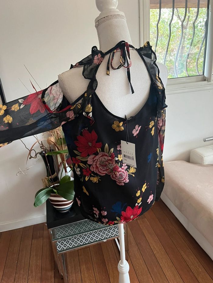Blouse fleurie chic neuve avec étiquette - photo numéro 7