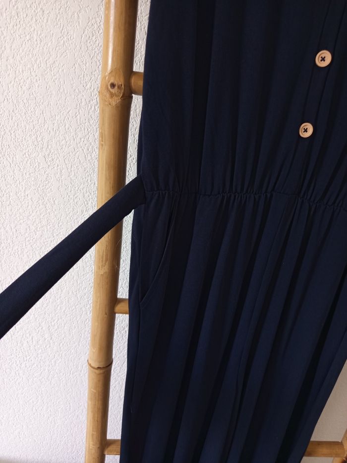 Combinaison fluide jambes larges bleu marine taille M neuve - photo numéro 4