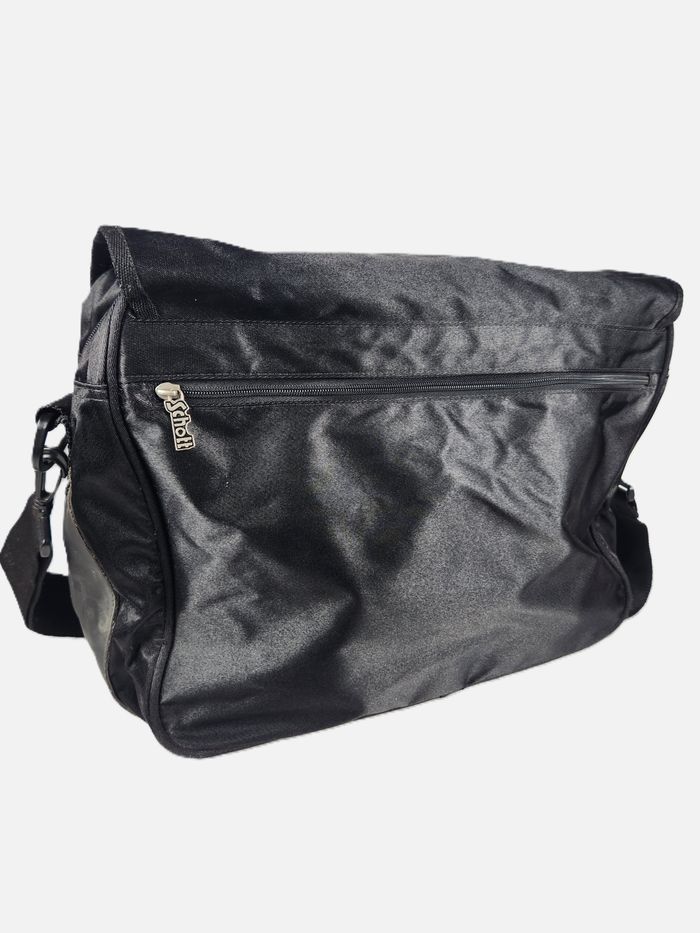 Sac Bandoulière Besace Schott NYC Noir Vintage - Très Bon État - photo numéro 4