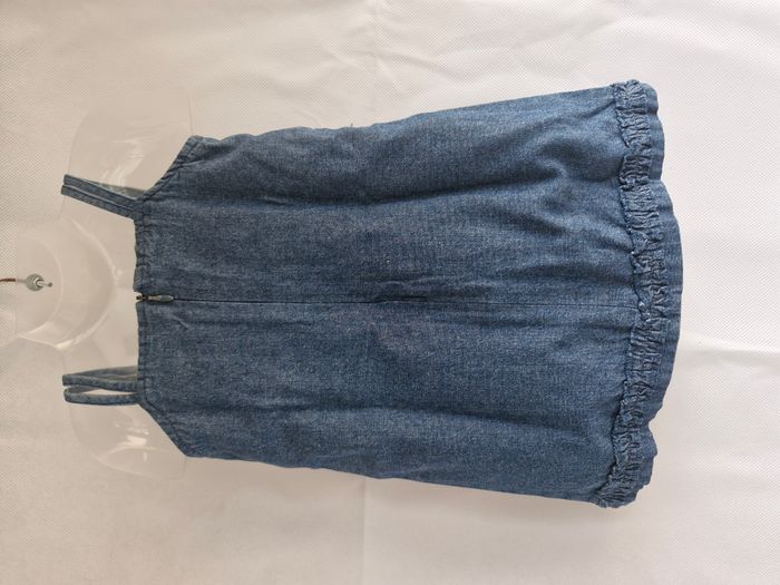 Robe bébé fille bretelles fines 6 mois 67 cm In Extenso Bleu - photo numéro 3
