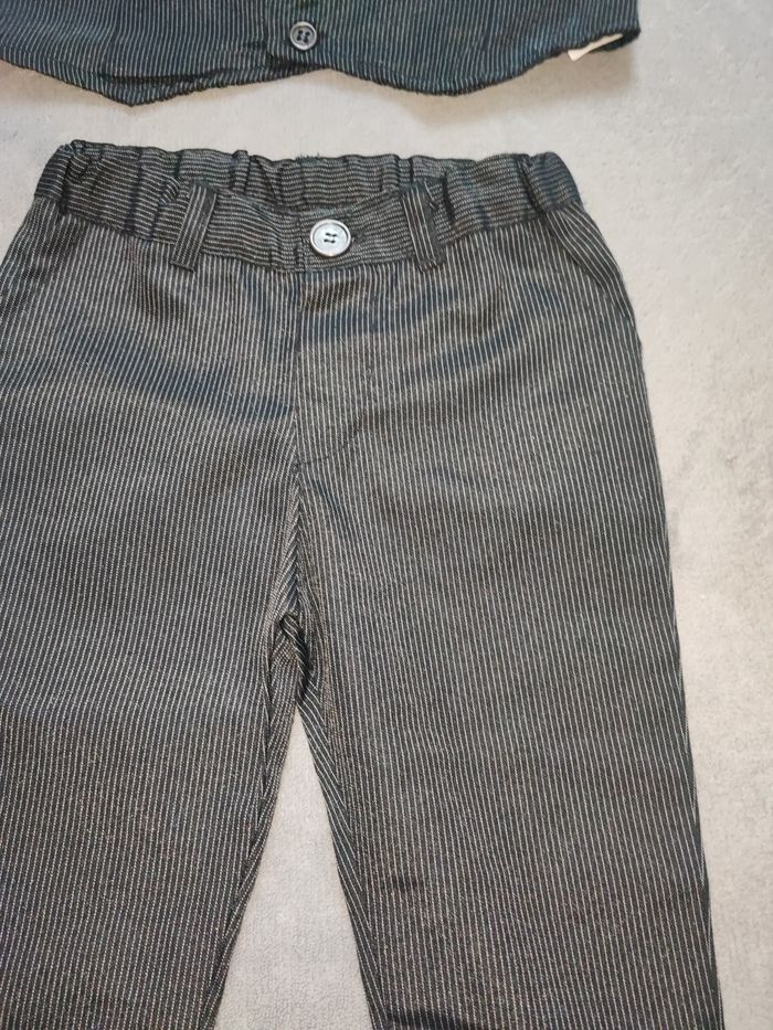 Ensemble de costumes  : pantalon à pince + gilet de costume 36 mois(92 cm) - photo numéro 2
