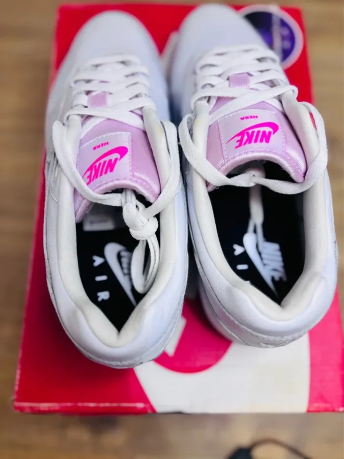Nike Air Max 1 NBY Nike By You 2025 White Pink Hero Heart Love T41 - photo numéro 5