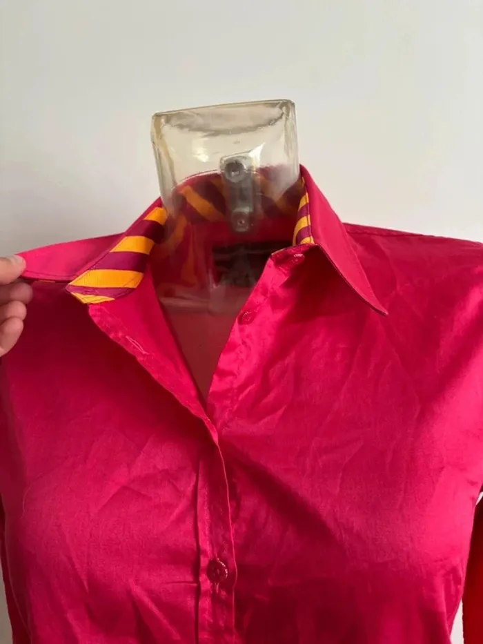 Chemise saint James taille 38 fuschia et orange - photo numéro 2