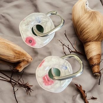 Donuts motif coquelicots interchangeables