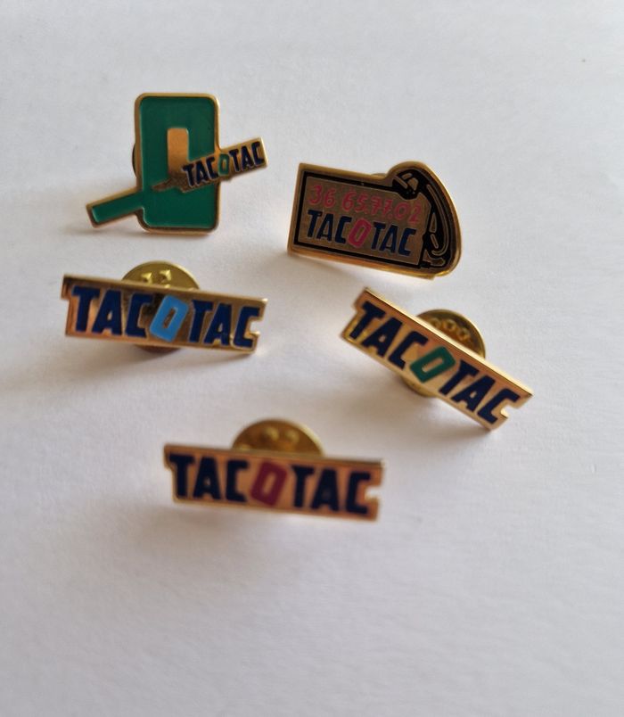 Lot Pin's Pins Vintage Publicitaires Tac o Tac jeux Nationale - photo numéro 2