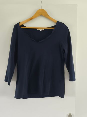 Tee shirt bleu grain de malice manches 3/4