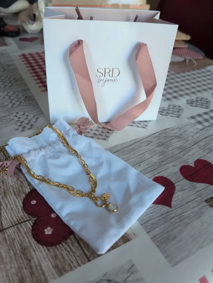 Collier acier SRD avec nacre - photo numéro 2