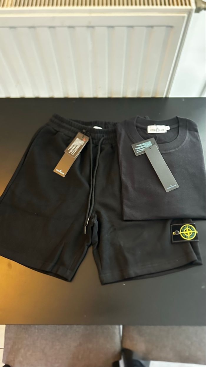 Ensembles Short Tshirt Stone Island - photo numéro 3