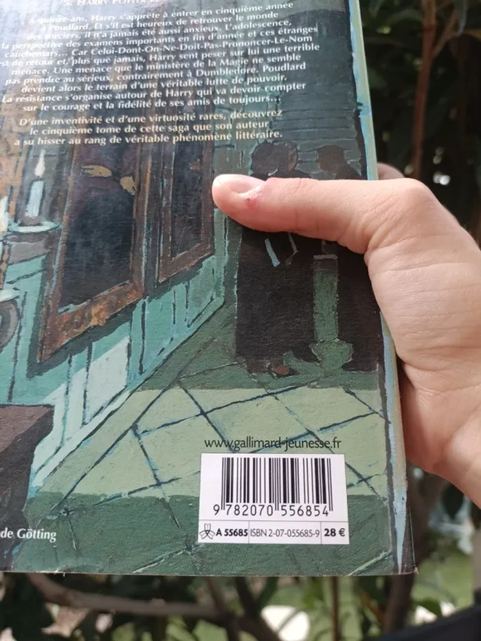Livre Harry Potter de  J.K Rowling tome 5 - photo numéro 4