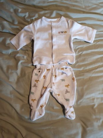 Pyjama 2 pièces 1 mois mixte