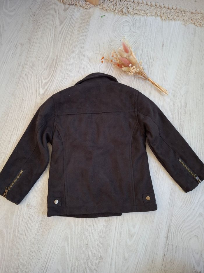 Veste perfecto  imitation daim noir et liberty fille Vertbaudet 6 ans – Neuve - photo numéro 5