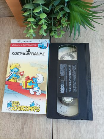 Cassette Vidéo k7 Vhs Les Schtrpoumfs Le Schtroumpfissime