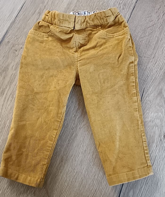 Pantalon 18 mois petit bateau velours jaune