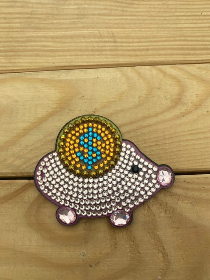 Magnet cochon 🐷 en Diamond painting