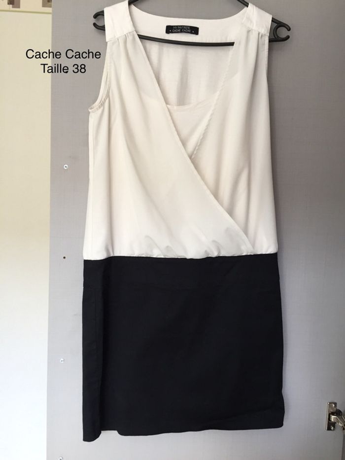 Robe blanc/noir Cache Cache Taille 38