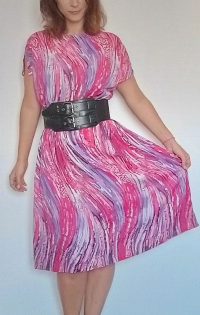 Belle robe colorée vintage TU - photo numéro 11
