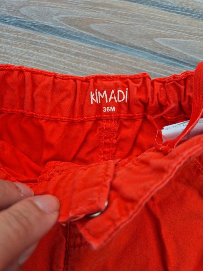Bermuda rouge taille 3 ans - photo numéro 2