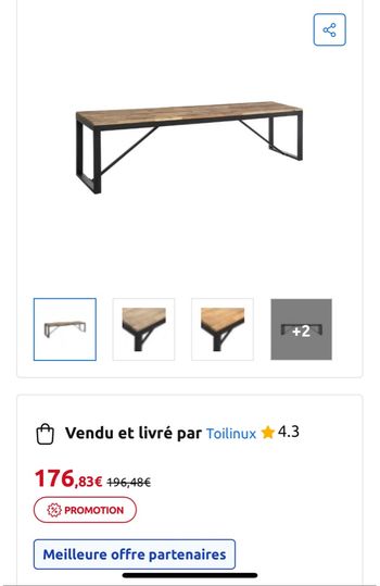 Banc à vendre, URGENT déménagement 