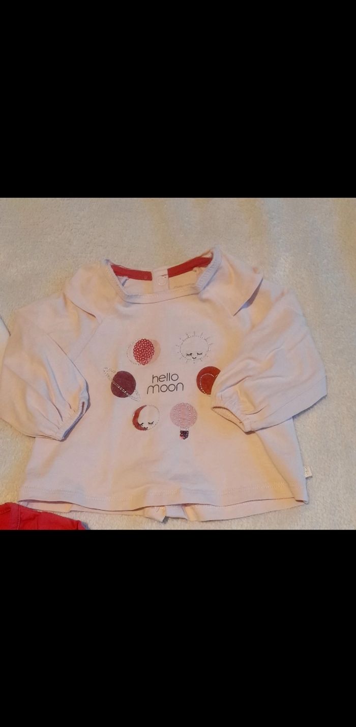 Lot Tee-shirts ML 3mois - photo numéro 4