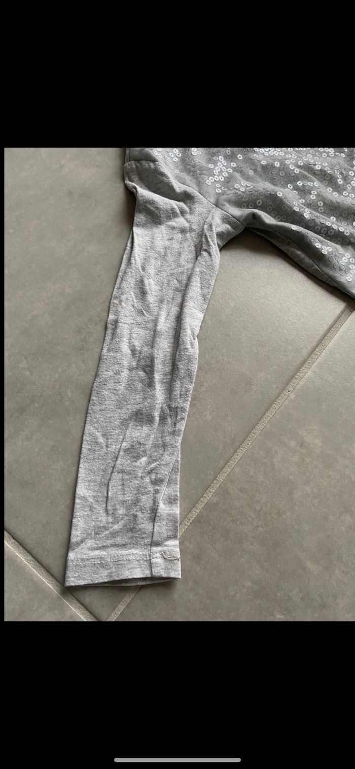 Tee shirt manches longues pailleté 4 ans - photo numéro 2