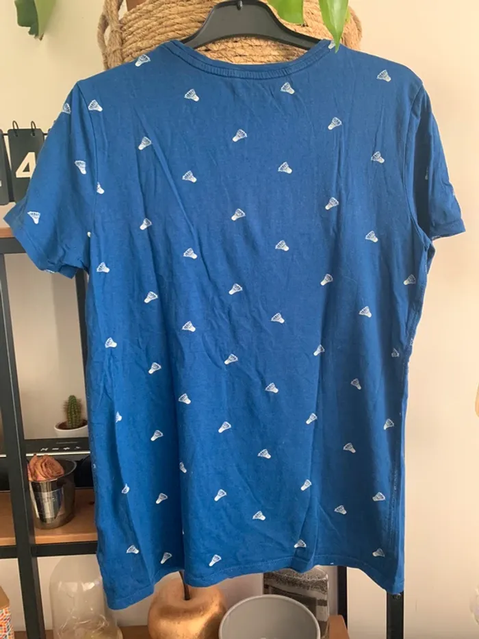 T-shirt homme motif volant de badminton - photo numéro 3